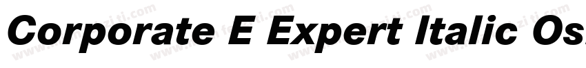 Corporate E Expert Italic OsF字体转换